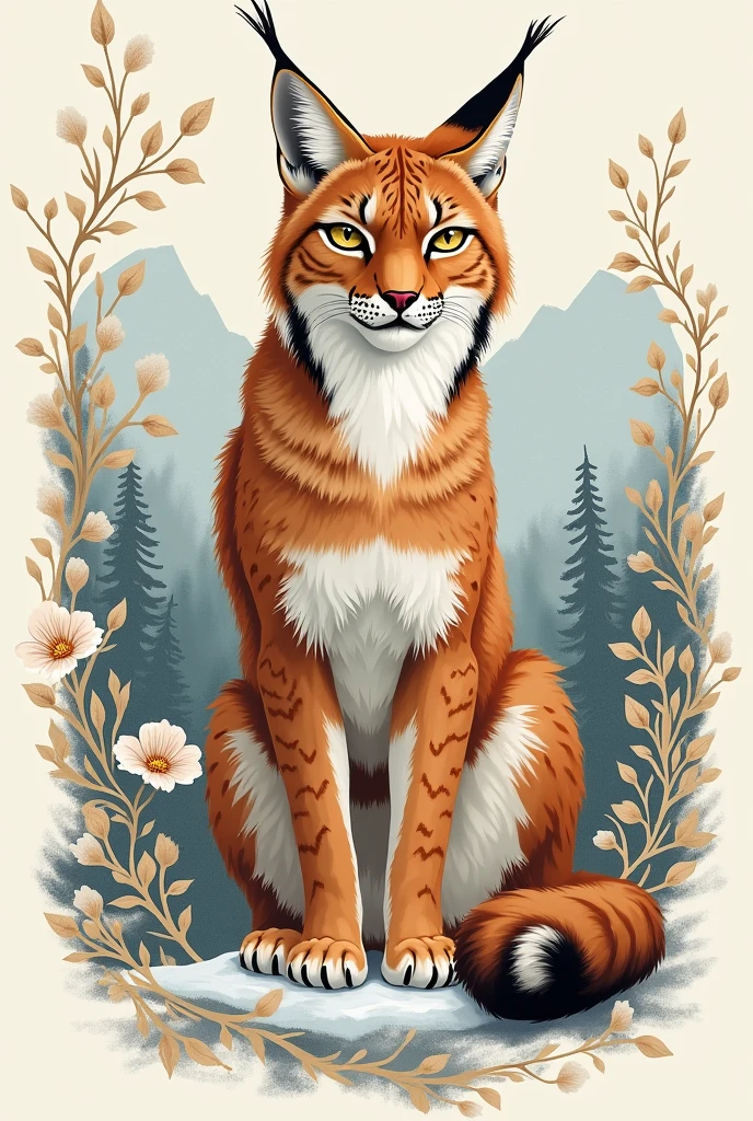 Decorate V with a lynx