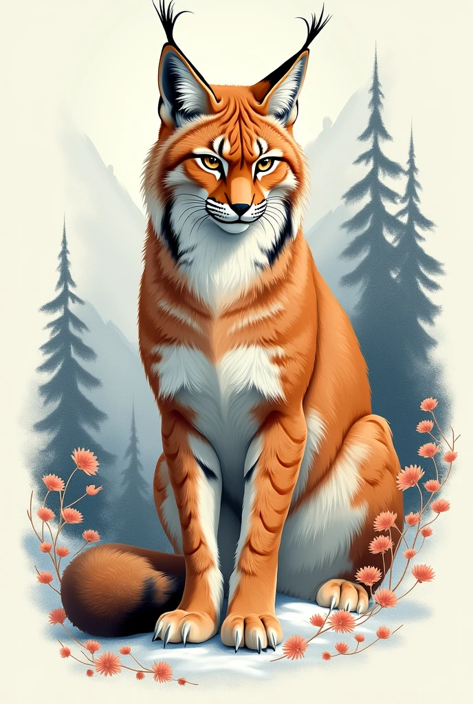 Decorate V with a lynx