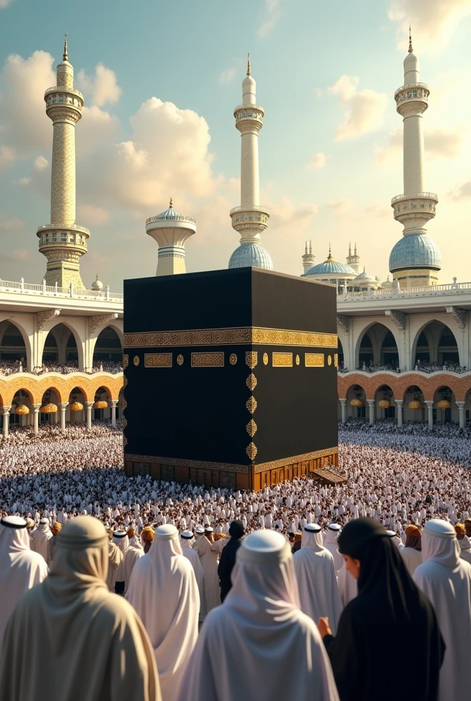 A cute and realistic picture of Mecca the holy place 