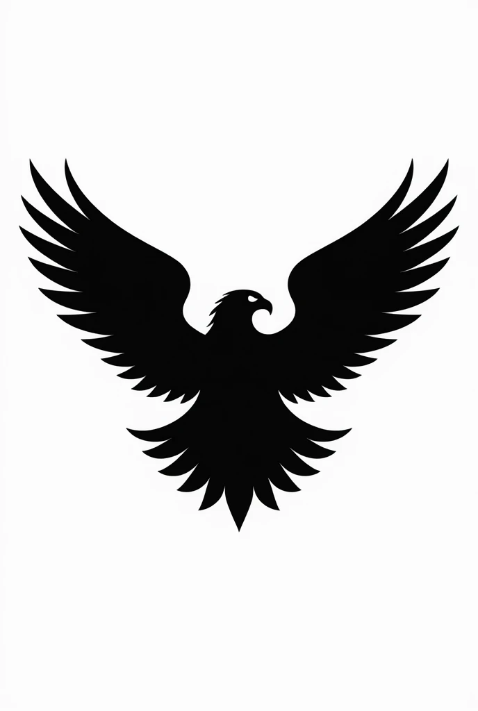 Create a black and white eagle logo for me