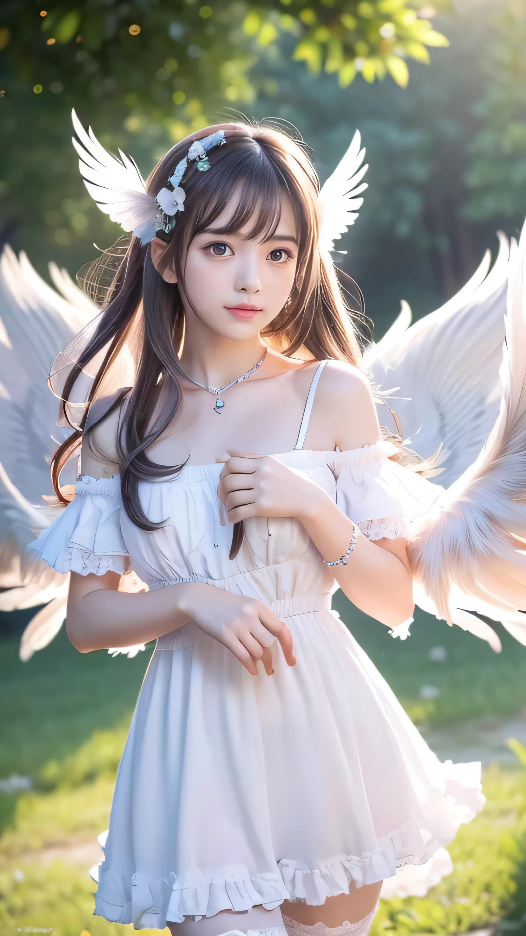 **Prompt:** Create an ultra-realistic 8K resolution image of a Harpy reimagined as the ultimate moe character, while retaining the iconic features of the mythical creature. The Harpy’s avian traits are delicately incorporated into her appearance, making her an irresistibly cute and endearing figure. Her face is soft and youthful, with large, sparkling eyes that exude innocence and curiosity. Her cheeks are slightly flushed, adding to her charm, and her small mouth is set in a sweet, playful smile.
Her hair is long and silky, with feathery tips that flutter with every movement, resembling the soft plumage of a bird. The hair color is a pastel shade, adding a whimsical touch to her appearance. She wears a frilly, pastel-colored outfit that combines elements of traditional moe fashion with avian details. The top has ruffled sleeves that resemble delicate wings, and her skirt is layered with feather-like patterns that sway as she moves.
Her arms and legs are adorned with soft, downy feathers that are both cute and cuddly, enhancing her bird-like qualities. She has small, delicate wings that flutter behind her, adding to her overall cuteness. Her feet are adorned with cute, claw-like boots that are both practical and adorable, perfectly complementing her overall aesthetic.
The background is a dreamy, pastel-colored world with floating clouds and gentle breezes, creating a serene and magical atmosphere that perfectly suits her moe persona. The image captures the essence of a Harpy as an irresistibly cute and charming moe character, blending myth and moe culture in a delightful and visually appealing way.