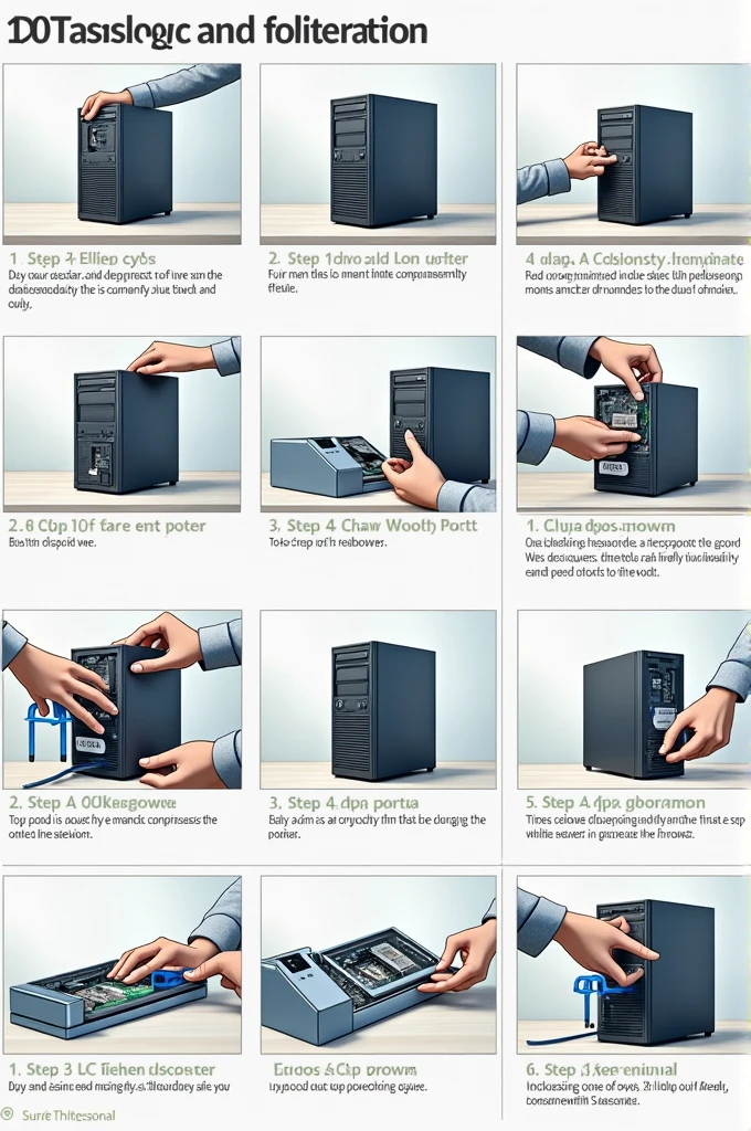 Educational computing image of how to disassemble a PC
