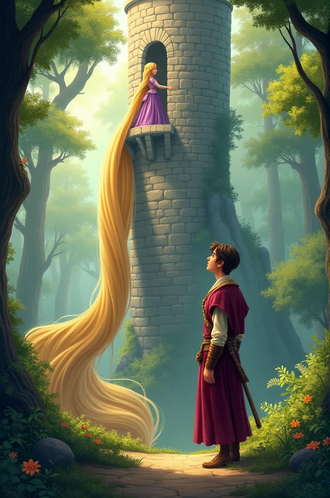 Rapunzel with flynn rider 