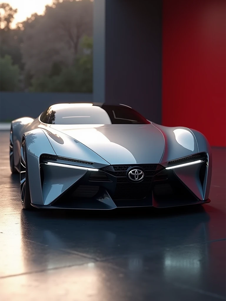 realistic Toyota concept car render, unreal engine 5, real brand, hyper realism, highly detailed, hd, 4k.