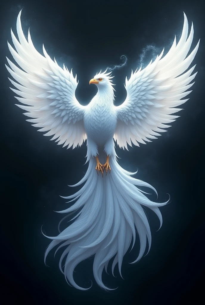 ( perfect anatomy ) Fantasy business logo fantasy art silver white phoenix(Open your big glowing wings)標誌 fair华丽的天堂鸟尾巴 闪耀着光芒的鸟 深色背景
優質內容非常詳細、Dynamic angles and elegant atmosphere,Intricate details, masterpiece, fair. Realistic, fresh and elegant aesthetic style. Airbrush digital oil painting. Movie lighting is very beautiful., perfect composition, intricate details, Super detailed and exquisite high quality work from a master artist