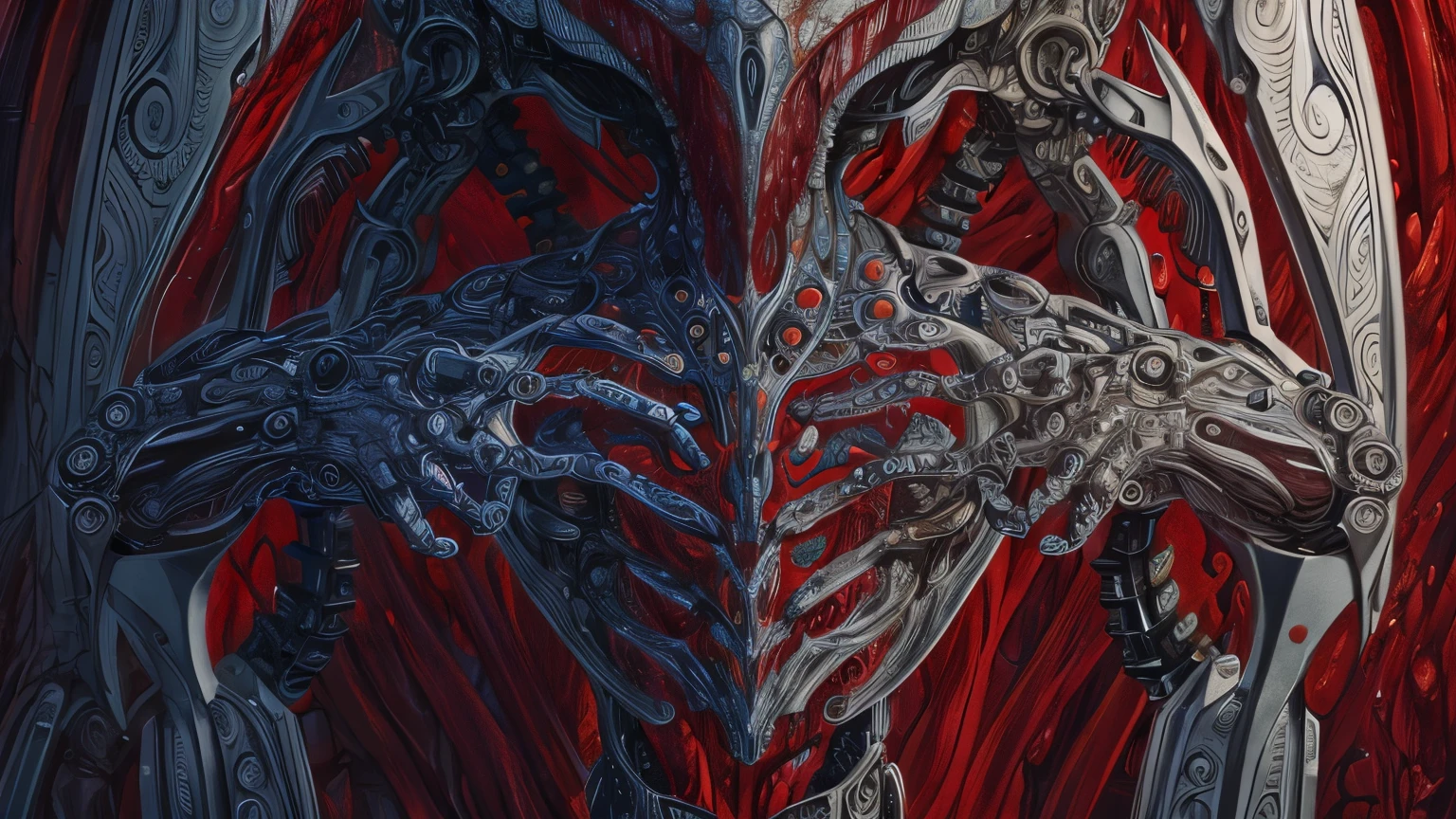(body horror:1.4), (biomachine:1.3), (bloody:1.2), living being, (colorful:1.2), Hans Giger, many hands, (zentangle:1.2),
grainy, extremely detailed, intricate detail, dynamic lighting,photorealistic, natural lighting, ,low light,
(masterpiece,detailed,highres:1.2),