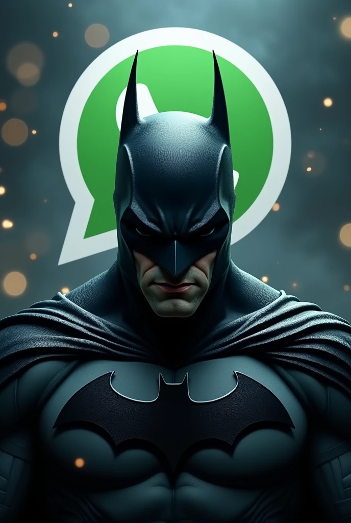 Icone de whatsapp modo batman png