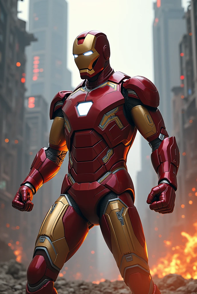 RDJ fighting krish as iron man