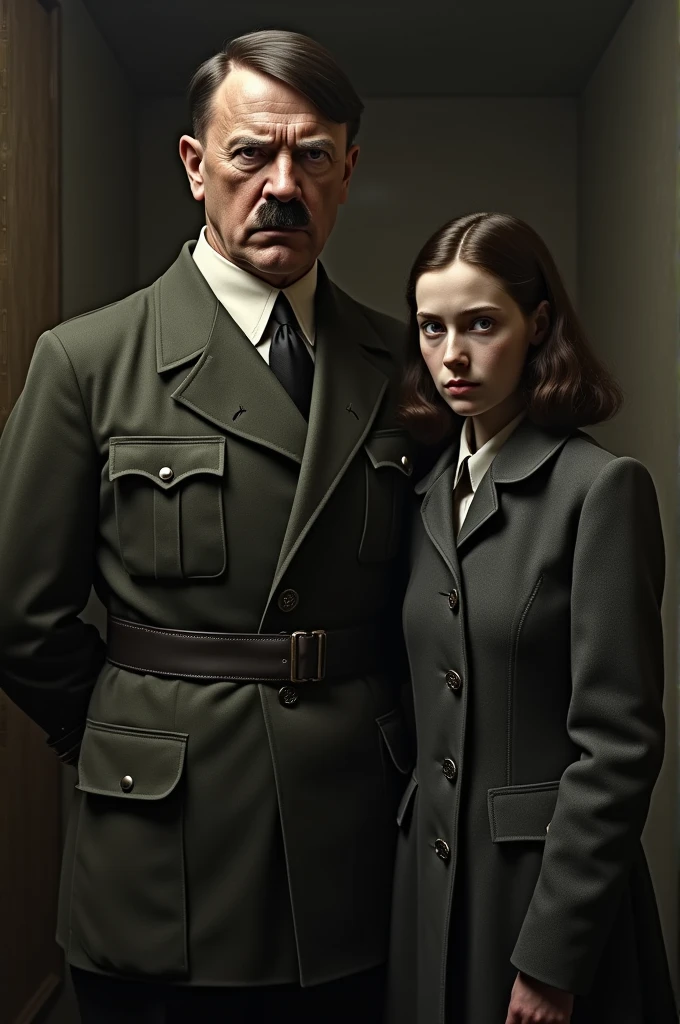 Hitler taking a photo with Anne Frank