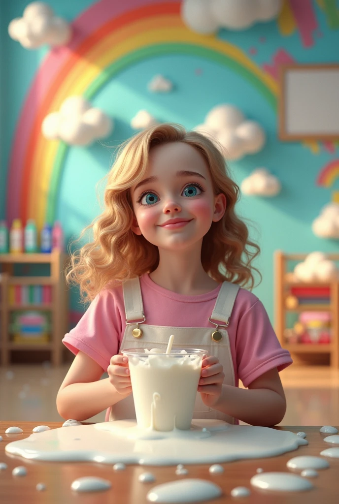 Emma watson, is, kindergarten, Millk, rainbow,