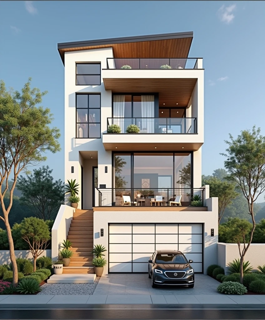 Spaces designed according to the rules of Feng Shui, interior decoration details for the family, colors, architecture, design, exterior view of the house, style mordern