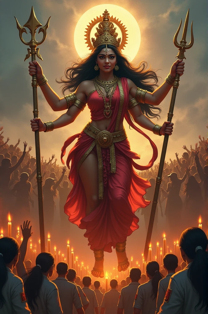 Durga Devi maa Durga medical student protection medical student woman ??????? movement candel michil maa durga