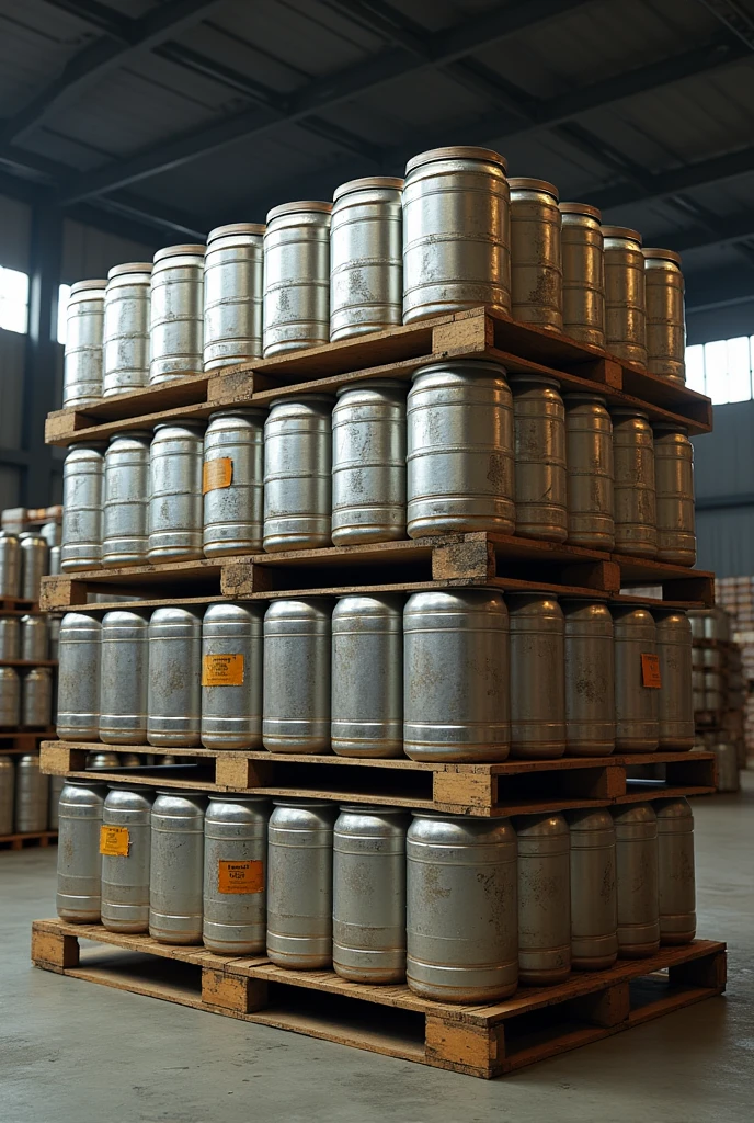 Pallet 56 trays with 12 tins