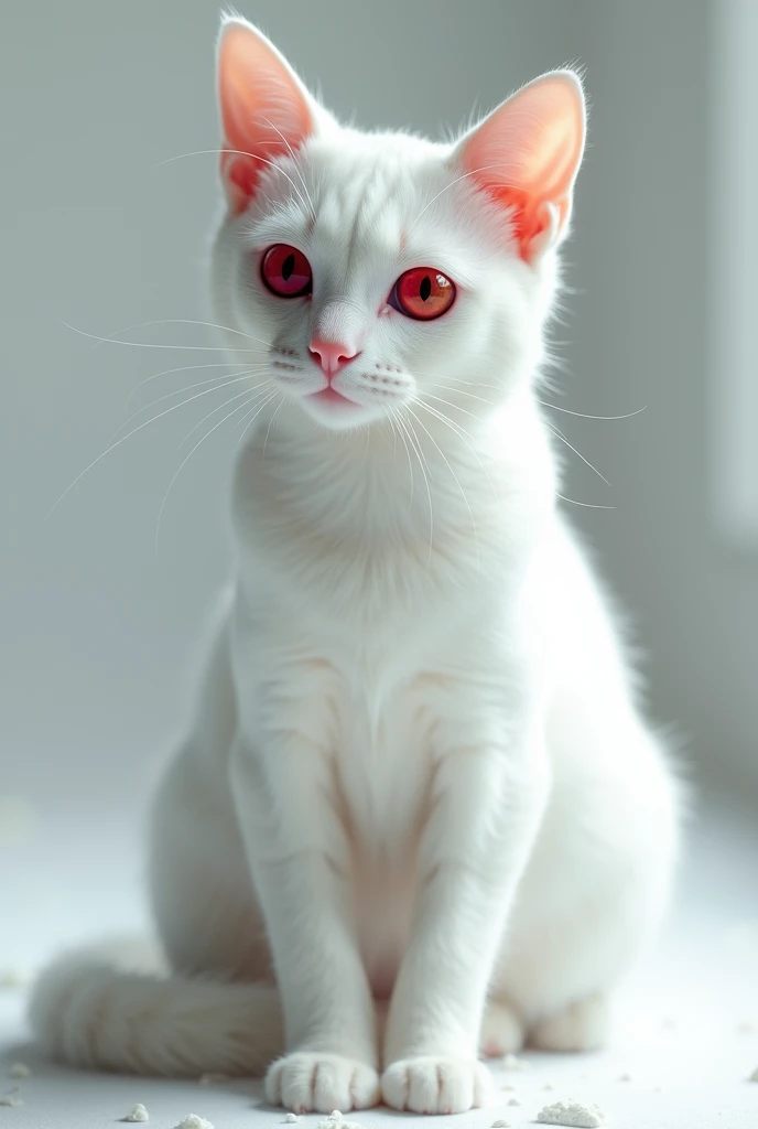 Albino cat