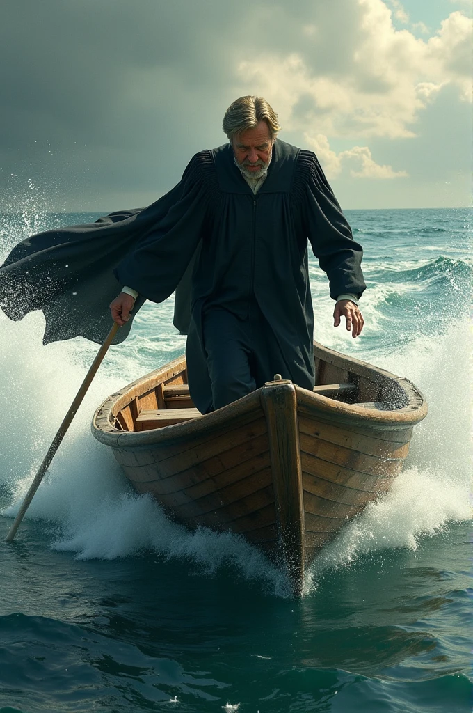 Cheif justicc Flee by boat