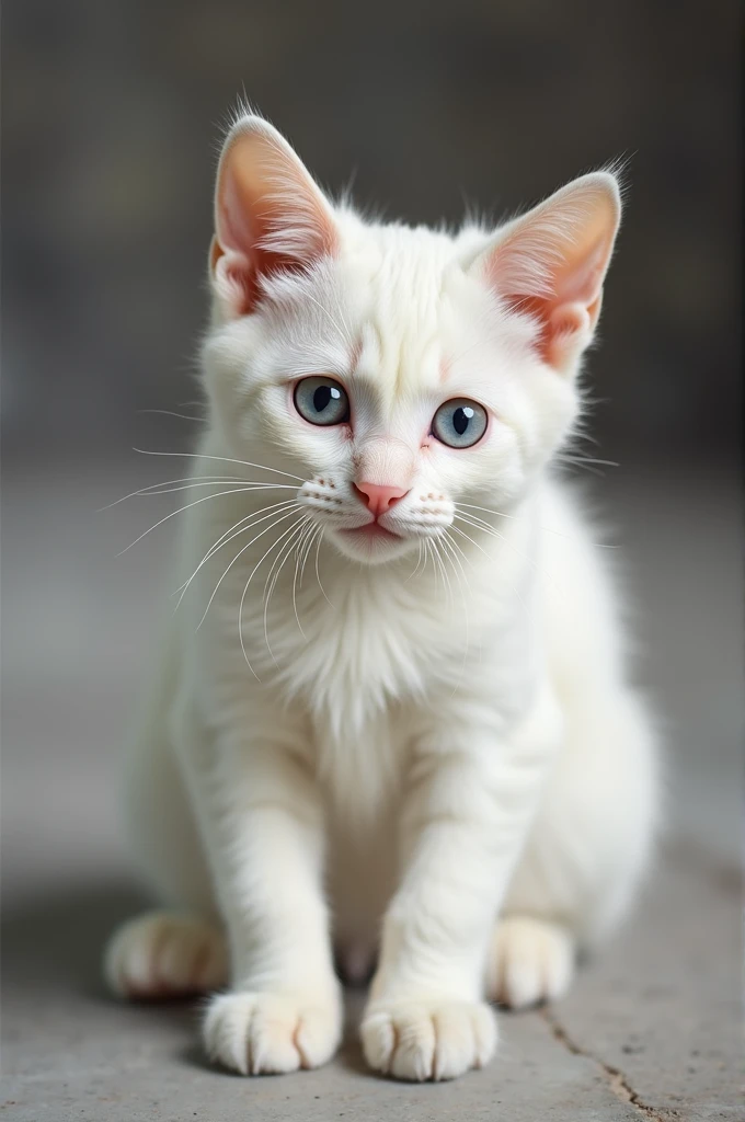 Albino cat 