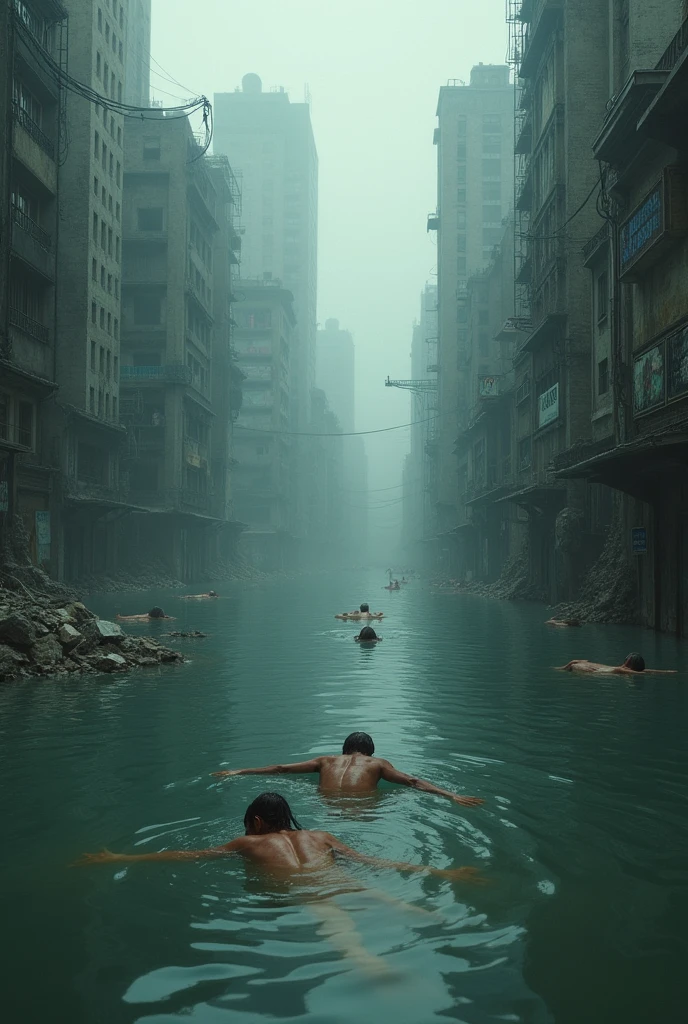 The water is up to the neck, the whole city is drowned in water, many dead and their bodies are lying in the water, there is no place to stand, only water and water, no food, take shelter, let us all stand by the flooded people. Donate as much as you can