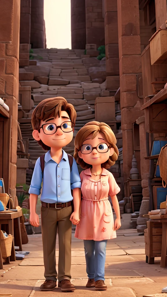 My husband and I in up