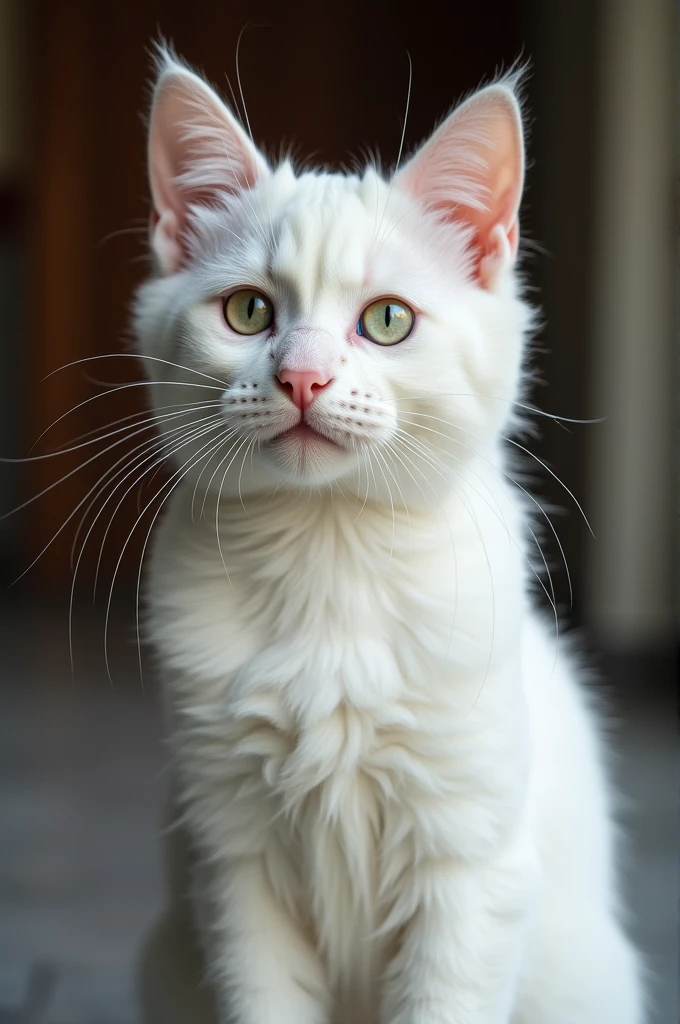 Albino cat