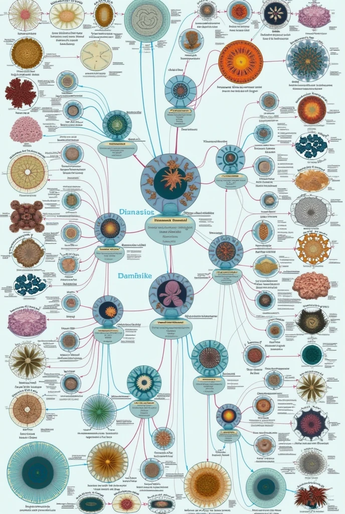 mind map about porifera and cnidarians