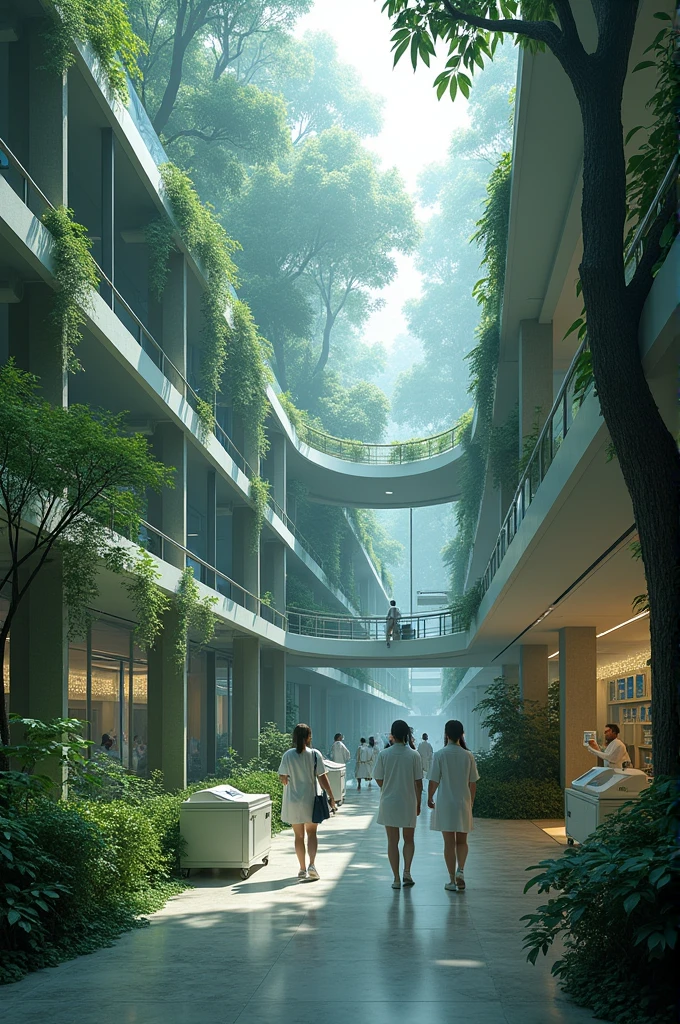 Hospital centre to jungle