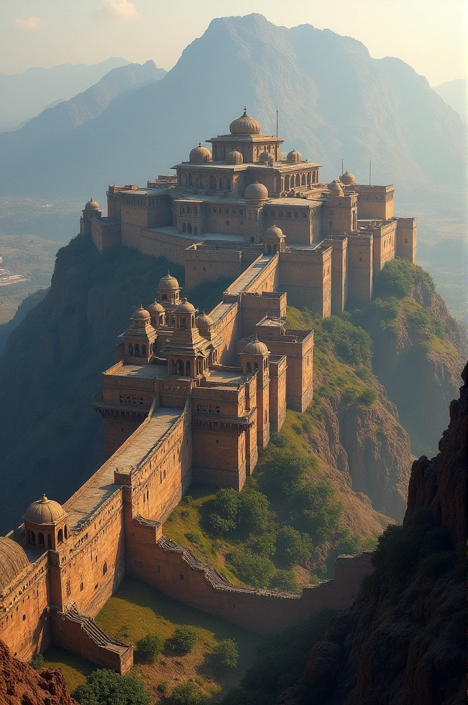 *Kumbhalgarh Fort**: The imposing Kumbhalgarh Fort with its massive walls and battlements, a testament to Kumbha’s architectural prowess.