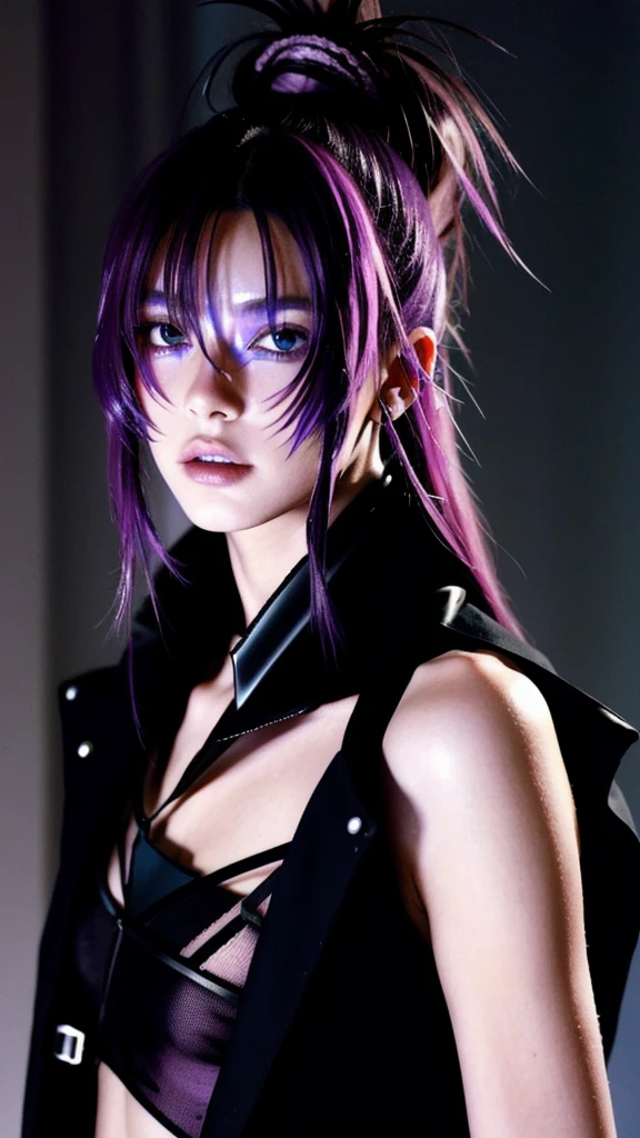 フェイスペイントをしたサイボーグのBeauty, whole body, cyber punk, Fashion Model, Beauty, masterpiece, Francis Bacon's painting style