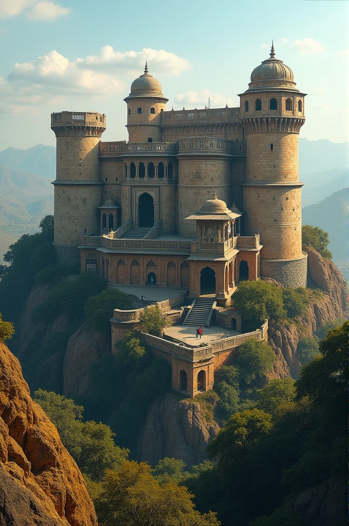 Basantgarh Fort**: The Basantgarh Fort, emphasizing its location and architectural elements.