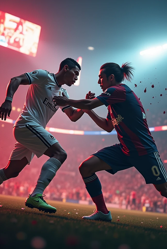 Ronaldo and mr beast you tube fight image