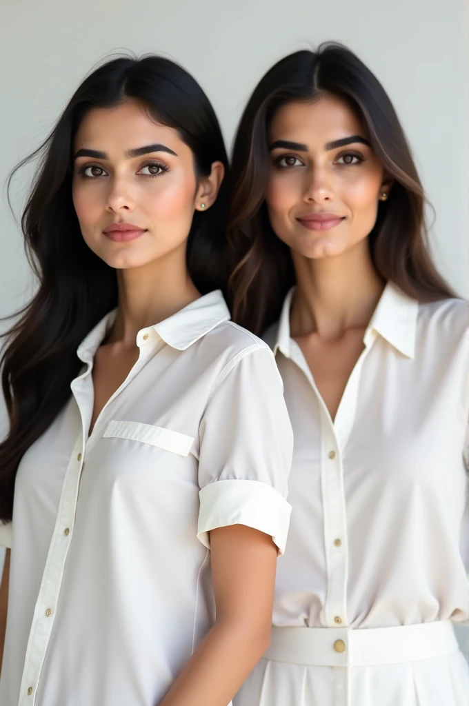 Free image for fiverr gig a pakistan 2 girl wearing white simple shirt. The girls must be white and beautiful. The boobs size should be 32 and girl looks that she is website developer