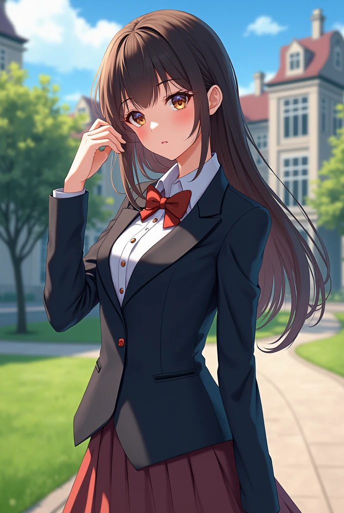 sexy anime girl school