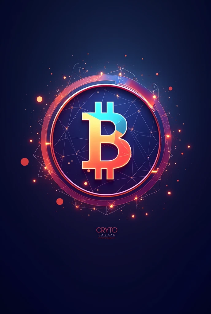 favicon for a crypto market website name "Crypto Bazaar"
