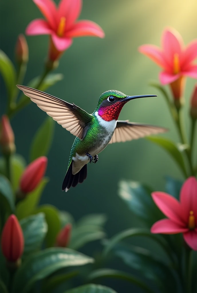 ((work of art, highest quallity, A highest quallity de imagem, high resolution, photorrealistic, CRU photo, 8k)), hummingbird,