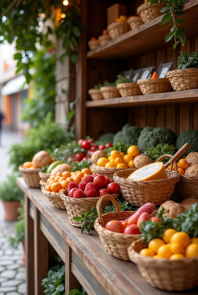 Attend an agricultural fair in Cañete to see how other producers market their products, and then create a store offering baskets of selected local products.