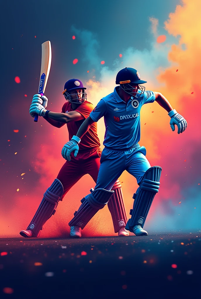 A sports logo where All Sport Tv will be designed and written. The cricket player and the football player of the logo are playing in that way a beautiful picture will emerge and the color will be Mixed Lighting