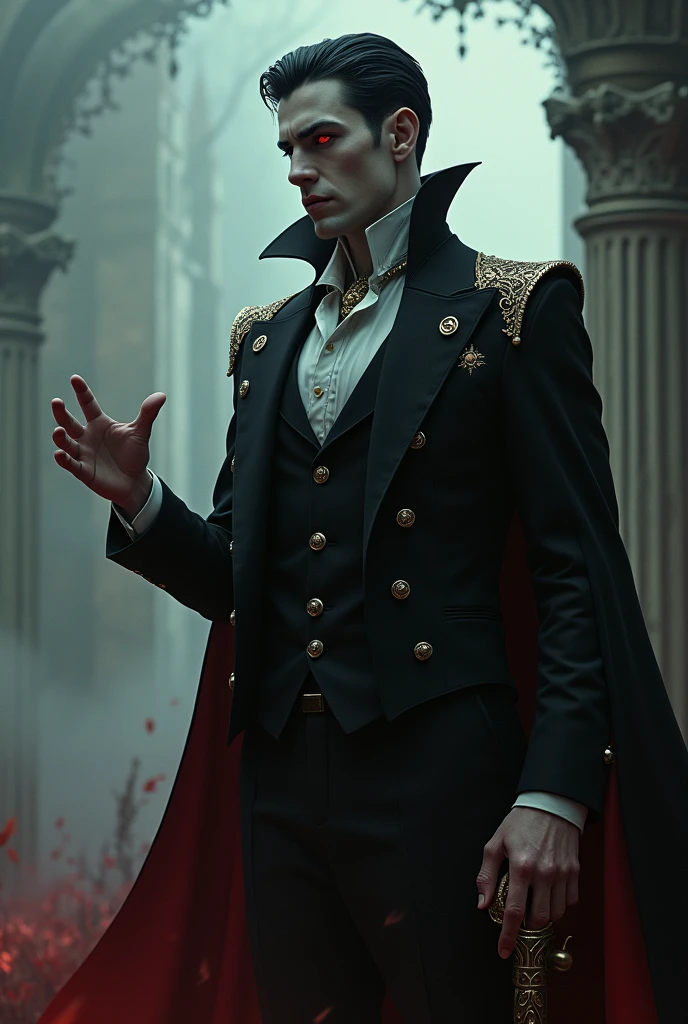 create a stylish vampire rpg villain
