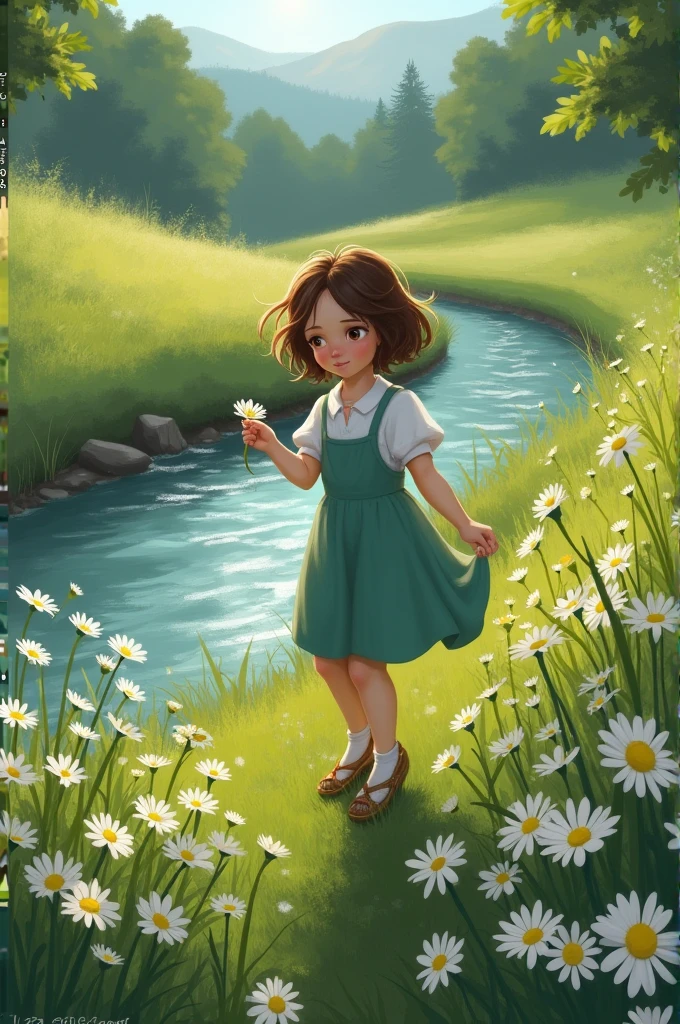One day, while picking daisies near a babbling brook, Elara heard a faint rustling in the grass.