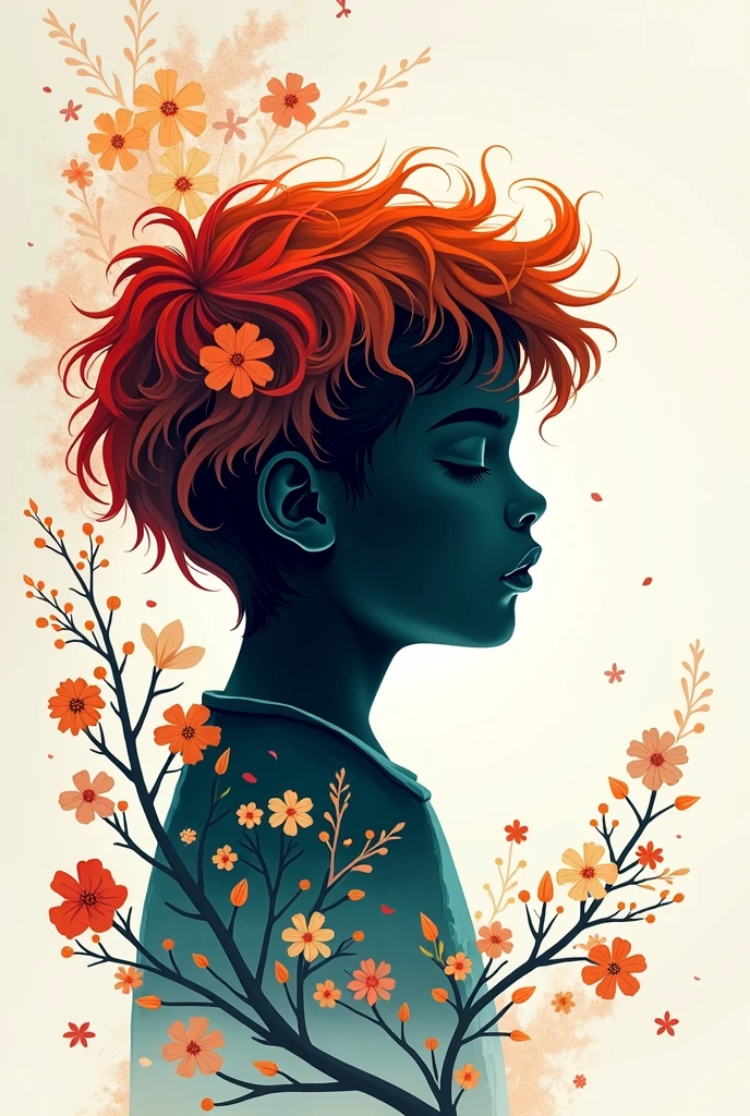 (whitebackground:1.4),(Silhouette of a boy's head, Eyes closed, Colored long hair, Oriental elements),(Chinese illustration:1.3,Paper art:1.3, Quilted paper art:1.2),( Reasonable design, Clear lines, High Sharp,Best Quality, Very detailed, Masterpiece, Film Light Effect, 4k )