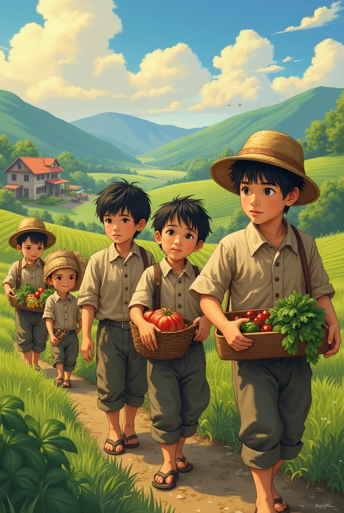 4 boy kisan 