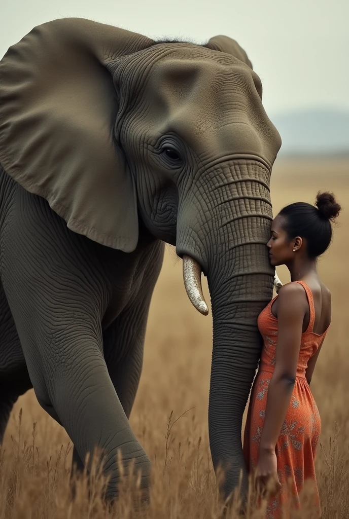 the elephant a woman