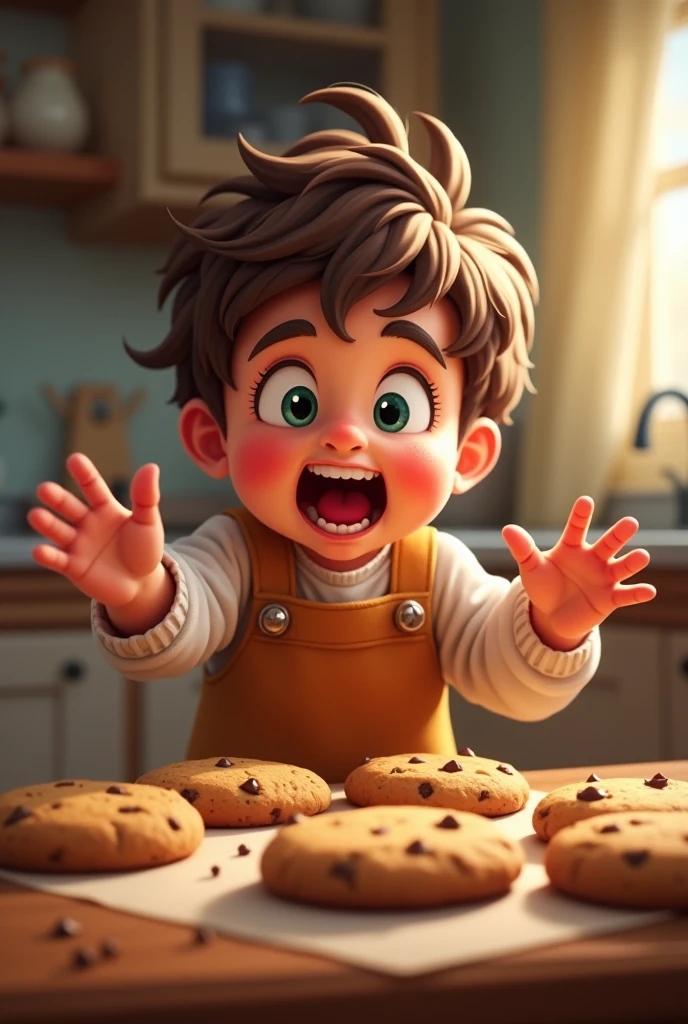 Crazy kid asking for cookies