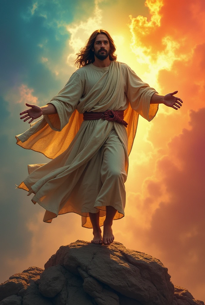 Jesus trampling on the LGBT rag