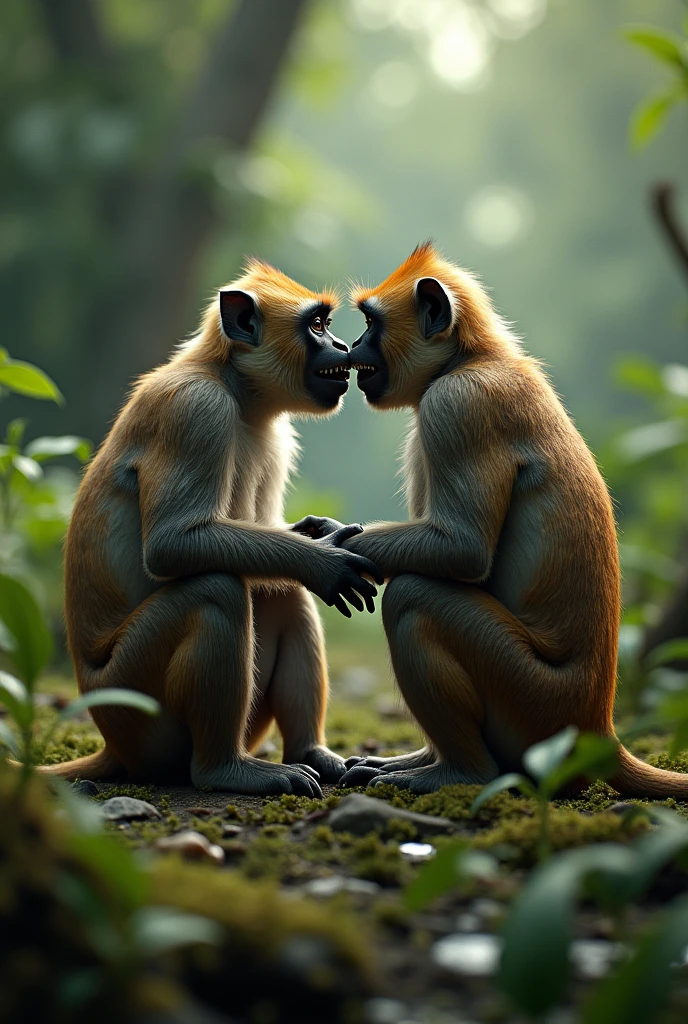 Mating monkeys 