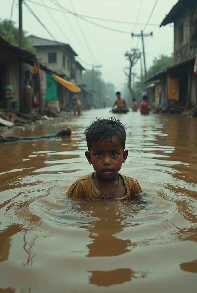 Bangladesh flood 2024 child