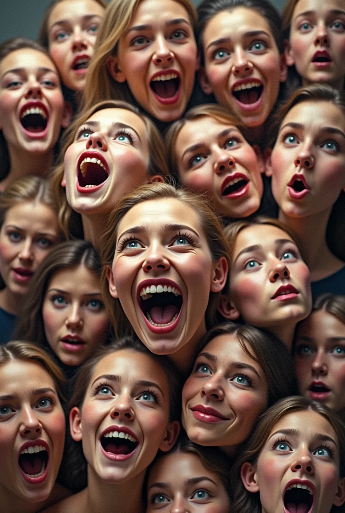 I want an image that has several faces of emotions 
