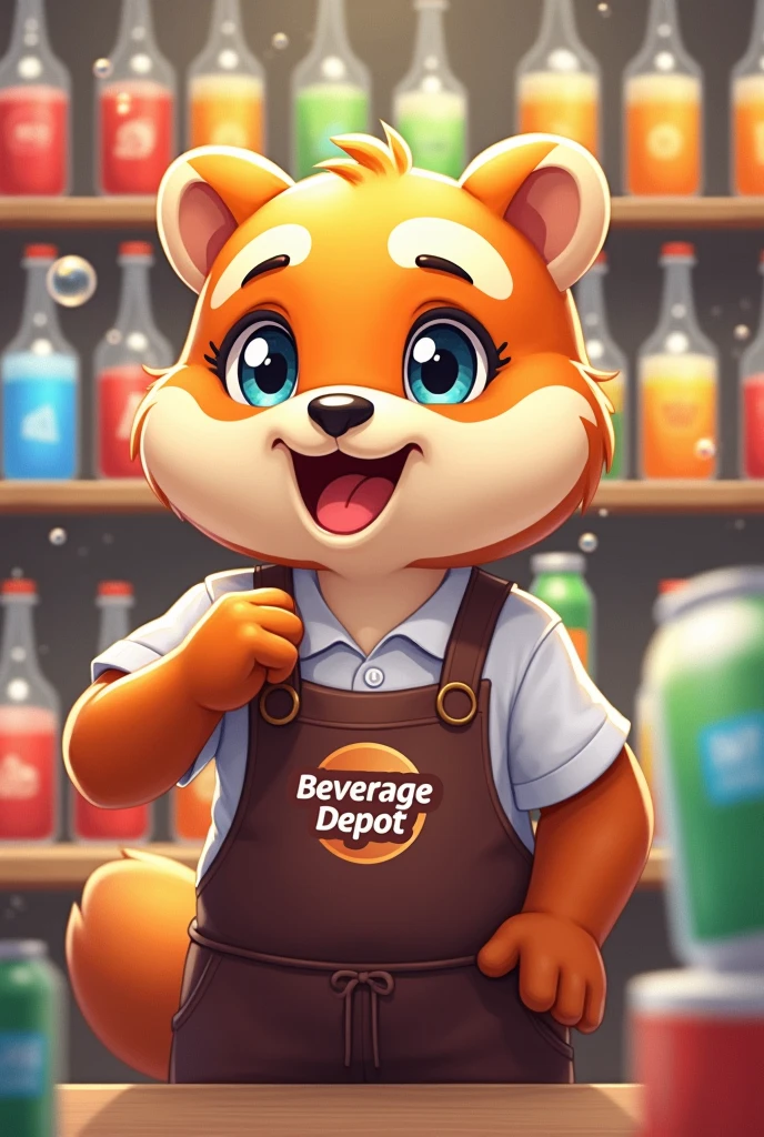 Beverage depot animal mascot 