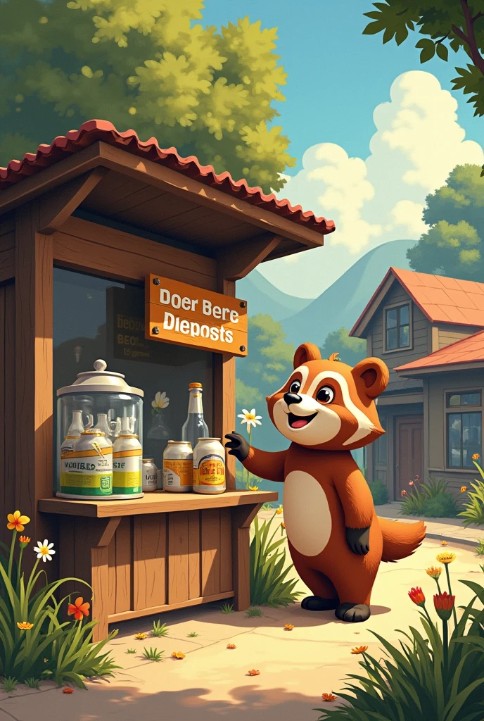 Beer beverage deposit animal mascot