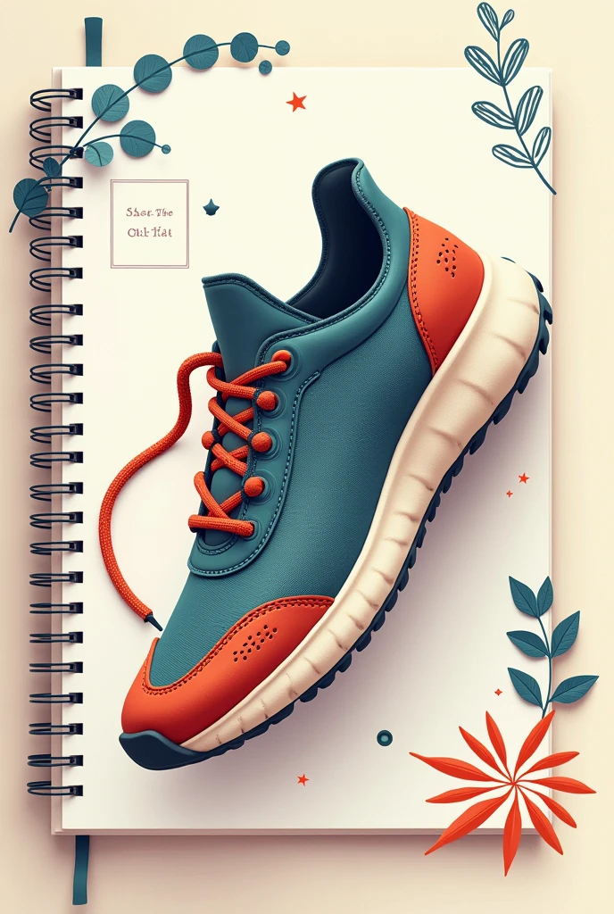 Create a cover page decoration for a portfolio in a shoelace file of a student