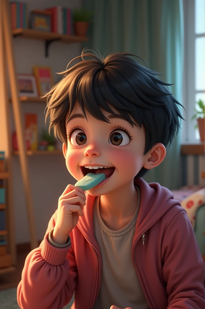 eating gum