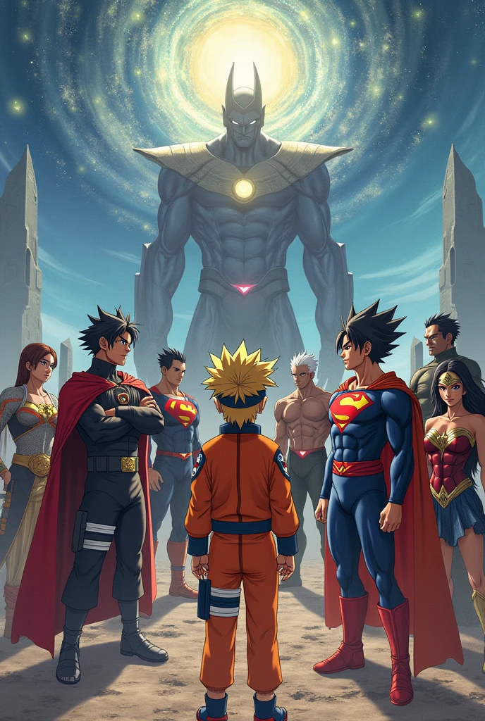 join naruto animes, dragon bal Z, Justice League, keys